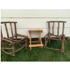 Image 1 : Homemade child sized chairs and side table
