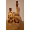 Image 1 : Bohemian Glass Decanters- Tallest: 13 T and Stemware