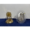 Image 1 : Bulova Quartz Clock and Waterford Crystal "Celebration" Frame