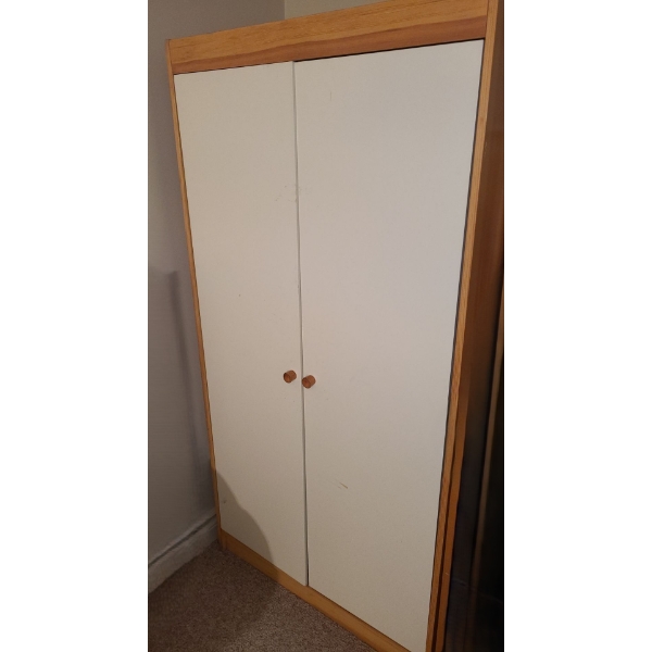 MDF Armoire w/ Adjustable Shelves and Clothing Hanging Bar 36 W, 20 D, 71 T