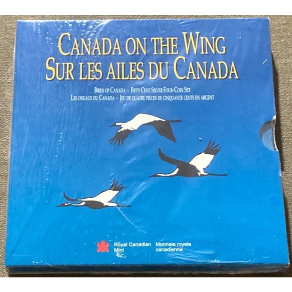 1995 Canada on the Wing 50 Cent Coin Set 92.5% Silver 37.2 Grams
