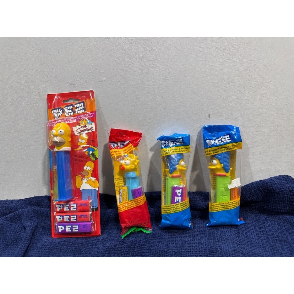 Collection of Vintage Pez Dispensers - Simpsons