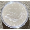 Image 2 : 1997 10th Anniversary Silver Proof Loon Dollar 92.5% Silver 25.175 Grams
