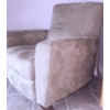 Image 2 : Natuzzi Beige Suede Reclining Occasional Chair