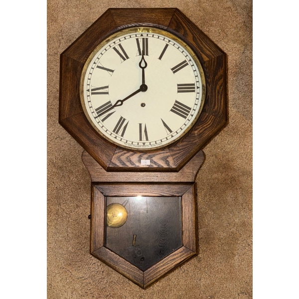 Arthur Pequegnat Clock 16 W, 5 D, 27 T, Winding Key Included