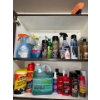 Image 1 : Complete Car Cleaning Cupboard- Wax, Armor-All, Windex, Simple Green, Leather Cleaner 