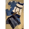 Image 1 : Ladies Fashion Apparel Size M-L w/ Size 8 Gold Sandels 