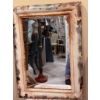 Image 4 : Rectangular Wall Mirror with Distressed Metal Frame