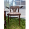 Image 3 : 2 Wood Side Tables  W16H17L21 & Oak Sitting Chair L15 W15 H29With 2 Book Holders 