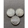 Image 1 : Three Canadian Voyageur Dollars 23.33 g Silver (.800)