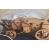 Image 2 : Wooden Covered Wagon Table Lamp 21 W, 6 D, 11 T 