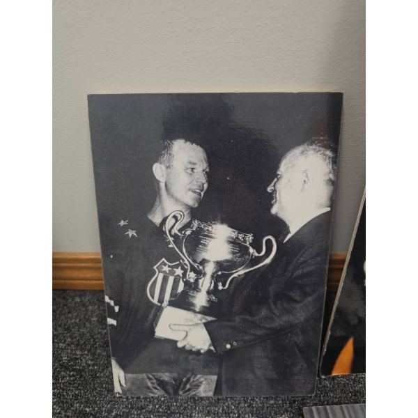 Vintage Hockey Photographs Including Player and Game Moments