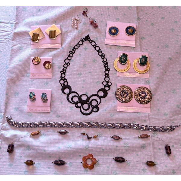 Jewelry Featuring Batucada Necklace and Fifth Avenue Earrings