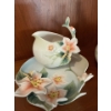 Image 10 : Luxury Franz Bee & Apple Blossom PZ00036  Porcelain Tea Cups and Saucers (4Pcs) and Sugar Dish 