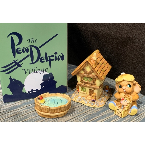 Pen Delfin Village Scene 'Cobble Cottage' w/ 'Jacky' & More 