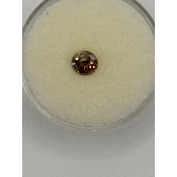 .55 carat Champagne Diamond I in color. Very nice colored diamond 