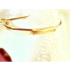 Image 3 : Yellow Gold 14K Stamped Earrings Light Blue Stones, Weighs 0.99g 