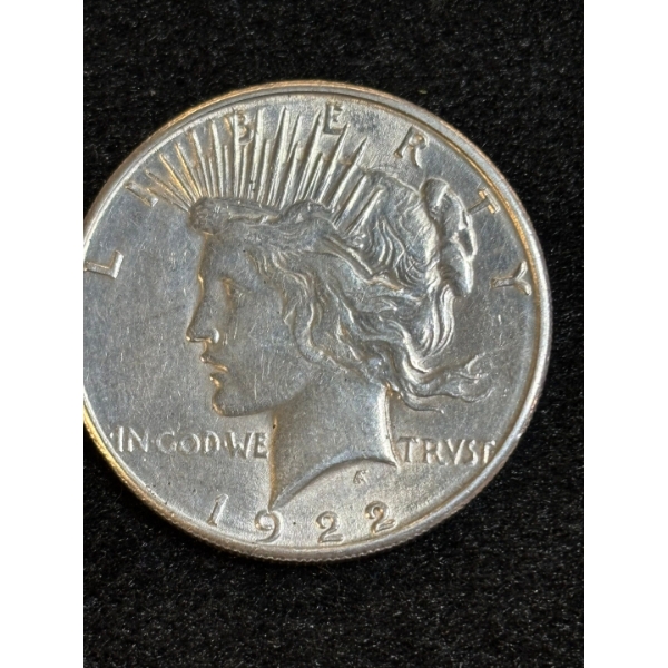 Silver 1922 US Peace Dollar 90% Silver 26.73g