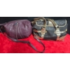 Image 3 : 2 Handbags and Wallet, Purple Handbag and Blue/Silver Bag with Wallet