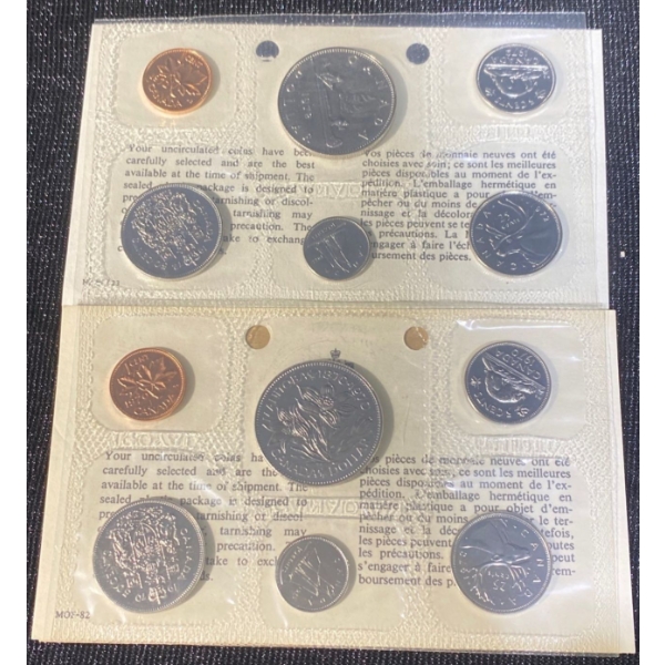 1970 & 1972 Uncirculated Coin Set