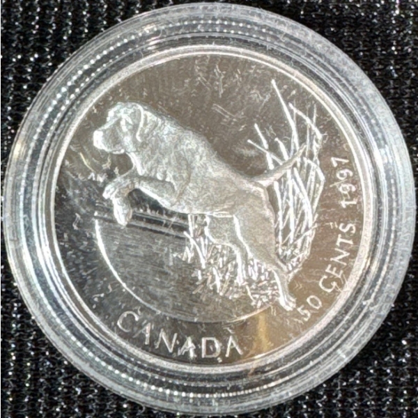 1997 Canadian 50-Cent Sterling Silver Coin