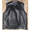 Image 2 : First Classics Men's Black Genuine Leather Motorcycle Vest Size XXL