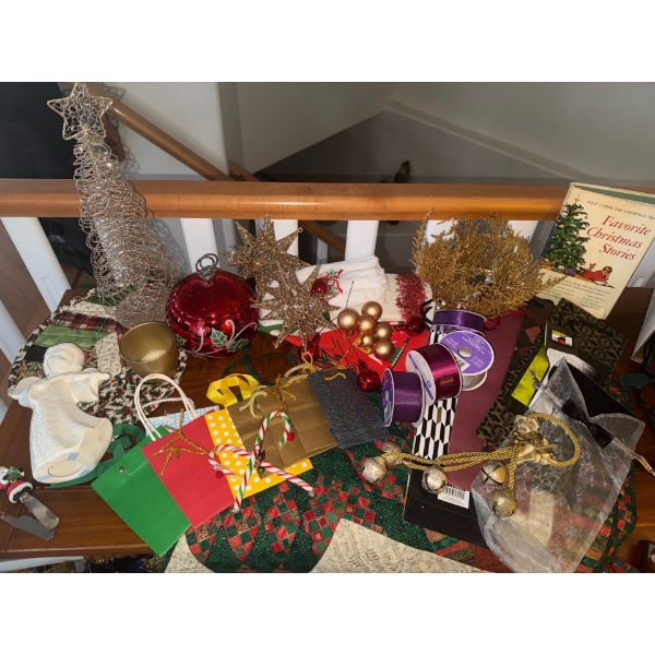 Christmas Collab - Gold Tone Decor Ornamental Candy Dish Santa Spreader & more