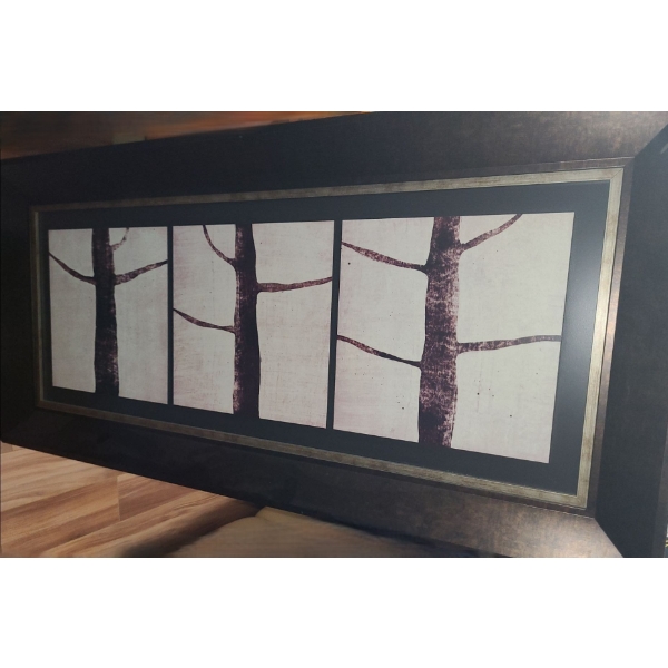 Abstract of Trees on Dry Mount 47 w 22 h