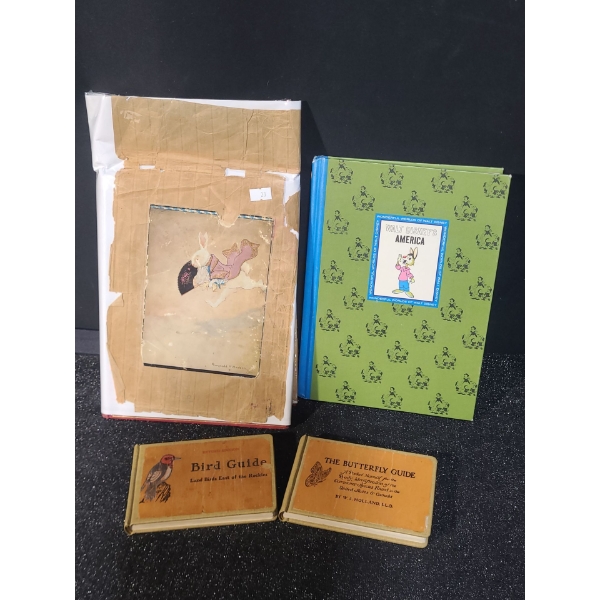 Vintage: "Alice's Adventures in Wonderland, Walt Disney's America, Bird and Butterfly Guides