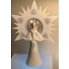 Image 1 : Lladro 'Angel of Light' Porcelain Tree Topper - 11T 