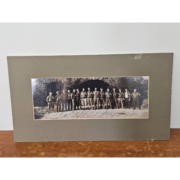 Framed Group Photograph of Uniformed Individuals, Early 20th Century