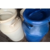 Image 2 : Set of 3 Milk Jugs, Tallest Painted Blue: 10" Diameter, 24 T