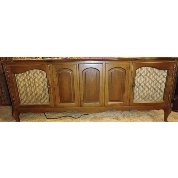 Vintage Music Box Furniture Piece -- 65W, 17D, 26T 