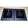 Image 1 : Pair of Swarovski Crystal Winter Holiday Ornaments 