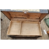 Image 2 : Wood and Metal Bound Trunk With Curved Top, 20 in x 34 in x 17 in