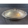 Image 4 : Marlboro Plate EP on Brass Platter Dish with Lid and Crystal Platter Including Mini Hard Cooler