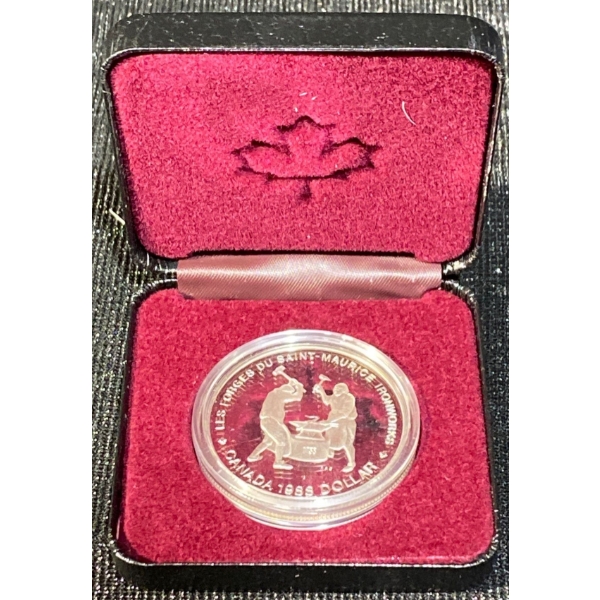  1988 Canada Les Forges du Saint-Maurice Proof Silver Dollar