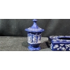 Image 9 : 1970's Arnel's Pottery WedgeWood Blue Ceramic Set, Roman/ Greek Theme