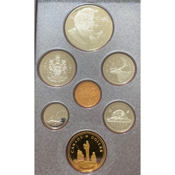 1994 Canadian Proof Set With Sterling Silver Dollar 25.175 Grams