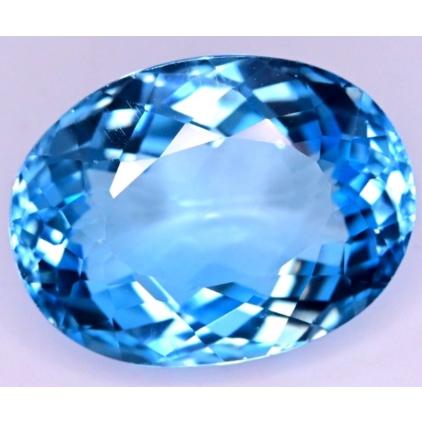 $19,350 Appraisal - 88.96 ct Cert. Royal Blue Topaz Gemstone