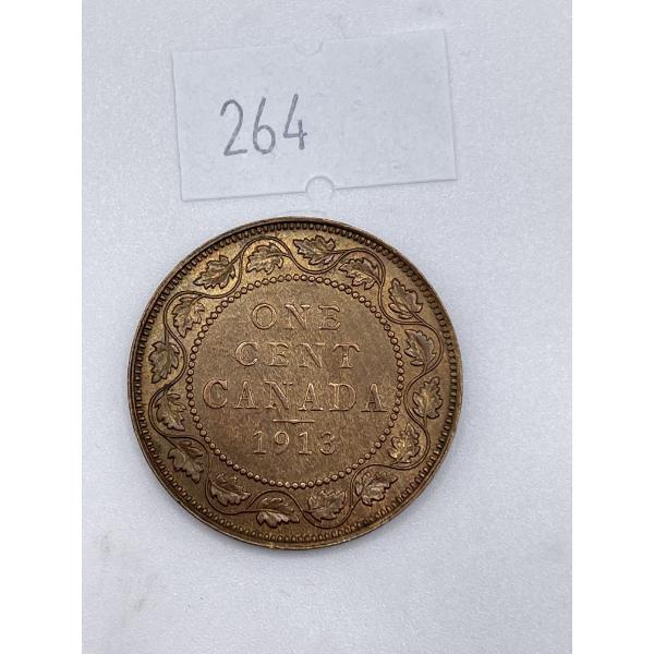 1913 Canadian Large One Cent