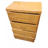 Image 4 : Four-Drawer Maple Finish Wooden Dresser