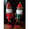 Image 2 : Pair of Wooden Nutcrackers & Lovely Decorative Large Cat (Badly Damaged) - Nutcrackers are 24T Each 