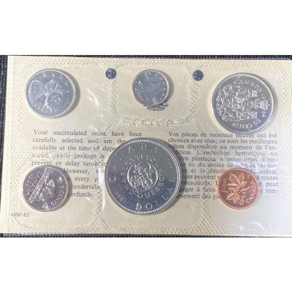 1964 Canadian Uncirculated Silver Coin Set