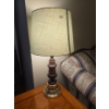 Image 2 : Wooden Side Table (24W, 22D, 20T) w/ Lamp (24T) 