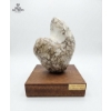 Image 1 : Marbled White And Grey Stone Abstract Sculpture Titled "Calm Center By Artist Theresa Jones 11''IN H