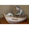 Image 3 : LLADRO 'Fishing with Gramps' Large Porcelain Sculpture -  16W, 7D, 8T