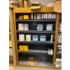 Image 6 : Wood and Metal Storage Shelf, 12ft x 6ft x 20in