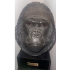 Image 2 : Vintage 1997 12" Sculpted Silverback Gorilla Head- Sandra Brue Sandicast Mountain Ape