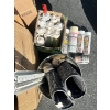 Image 3 : 9 Containers of New Caulking, assortment of spray paints, blackout spray for pruning plants